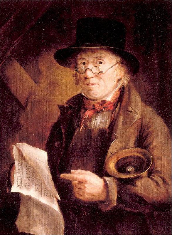 Mendham, Robert The Town Crier oil painting picture